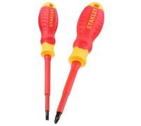 Stanley STHT60030-0 Tournevis isolés VDE (PZ2+SL4), jeu de 2 pieces