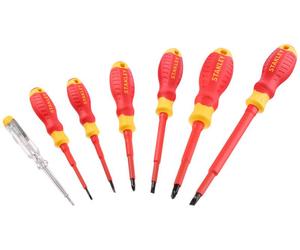 Stanley STHT60031-0 Tournevis isolés VDE (plats+PZ+testeur), jeu de 7 pieces