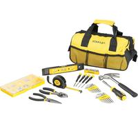 STANLEY Set d'Outils Mixtes 38 Pièces avec Sac de Rangement - Comprend Marteau, Pinces, Tournevis, Clés Allen, Mètre Ruban, Niveau & Quincaillerie - Durable, Portable, Performance Fiable - STMT0-74101