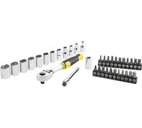 Coffret de douilles compact 1/4' STANLEY - Jeu de 37 pièces - STMT82672-0