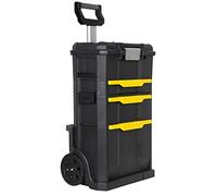 STANLEY Stst1-70344 Servante modulo 2 en 1 - 77,8 x 48,8 x 34,7 cm - Boite À Outils Détachable - Structure Polypropylène - Poignée Télescopique - Clips Latéraux - Sans Outils