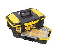 STANLEY Stst1-71962 Kit Boîte À Outils Avec Organiseur Empilable Avec Attaches Latérales - Système Click & Connect - Longueur 50 Cm - Loquet D'Ouverture Et De Fermeture À Double Accès Sur La Boite