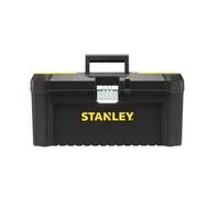 Stanley STST1-75518 Boite À Outils Plastique avec 2 Organiseurs Sur Le Couvercle - Plateau Porte-Outils - Larges Attaches métalliques - Cadenassable - Dimensions: 406mm x 205mm x 195mm