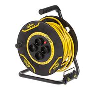 Stanley SXECDL26BVE Enrouleur de câble électrique, Noir