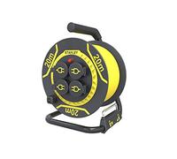 Stanley SXECDL27ARE Enrouleur de câble électrique, Noir