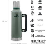 STANLEY The Legendary Classic Hammertone Green Thermos 2.3L, vert (10-07935-044)