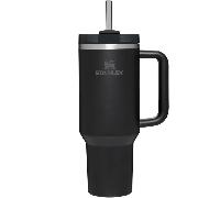Stanley Quencher H2.O FlowState Tumbler gobelet en acier inoxydable avec paille grand format Black 1180 ml