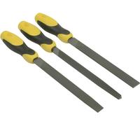 Stanley Tools - Jeu de fichiers 3 pièces plat 1/2 rond 3 carré 200mm (8in)
