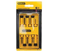 Stanley Tools Lot de 6 tournevis de précision Noir/jaune