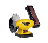 Stanley Touret à meuler et ponceuse 330 W Ø150 mm + bande abrasive 5x69 cm grain 36/60