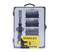 STANLEY Tournevis Micro Embouts 7 Ventes Plus 3 Phillips plus 7 Hexagonal plus 8 Torx plus 2 Pozidriv plus 3 Ttorx plus 3 Triwings plus 2 Carre - Jeu de 35 Pcs STHT0-62634