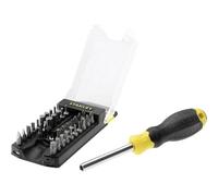 STANLEY Tournevis multi-embouts, jeu de 34 pièces, STHT0-70885 | Poignée confortable, porte-embout magnétique, coffret de rangement inclus, design compact