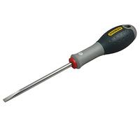STANLEY Tournevis Parallèle Tools 4,0 X 100 Mm Gamme FATMAX - Fabriqués En France - Lame En Acier - Sablage De L'Empreinte - Poignée Soft Grip - Liaison Quasi Incassable -Anticorrosion