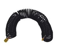 Stanley Tuyau à air 15 mètres 170020XSTN Tuyau en spirale Raccord rapide européen pour compresseur et outils pneumatiques PVC noir