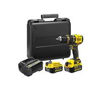 Perceuse à percussion STANLEY 18V - 80 Nm - 2 bat. Li-ion 4Ah + chargeur & coffret