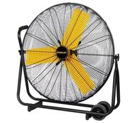 Stanley Ventilateur de Sol ST30BCT-E - Ventilateur de Chantier - Mobile - 88 x 2