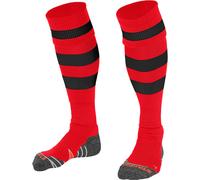 Stanno Chaussettes Original Rayées Rouge/Noir Taille 45-48