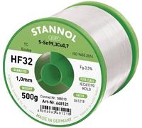 Stannol HF32 3500 Étain à souder sans plomb bobine Sn99,3Cu0,7 REL0 500 g 1 mm