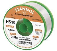 STANNOL HS10 2510 Lötzinn, bleifrei Spule Sn95Ag4Cu1 250g 0.5mm