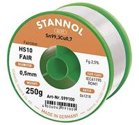 Stannol HS10-Fair Bobine de loetzinn Sn99,3Cu0,7 250 g 0,5 mm