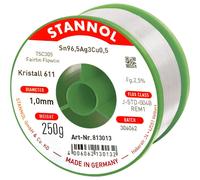 Stannol Kristall 611 Fairtin Étain à souder sans plomb sans plomb