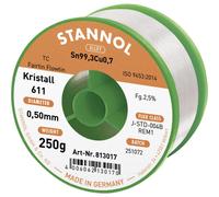 Stannol Kristall 611 Fairtin Étain à souder sans plomb sans plomb Sn99,3Cu0,7