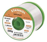 Stannol Kristall 611 Fairtin Étain à souder sans plomb sans plomb Sn99,3Cu0,7