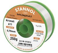 Stannol Kristall 611 Fairtin Étain à souder sans plomb sans plomb Sn99,3Cu0,7