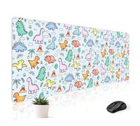 Stanoha Tapis de Souris sous-Main Jeu Grand Clavier Mignon Bureau Ordinateur Portable Dinosaure XXL Long géant Kawaii esthétique Girly Beau Design Femmes Fille Gamer surdimensionné