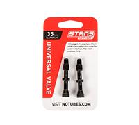 Stan'S Notubes As0149 Valve Universelle en Aluminium Noir jusqu'à 8 mm Trou de Valve 35 mm