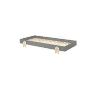 STAPEL - Lit Empilable 90x200cm Gris Pieds Flèche -