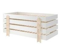 STAPEL - Lot de 4 Lits Empilables 90x200cm Blancs Flèche - Altobuy Blanc