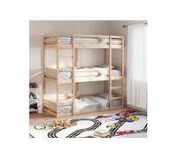 Stapelbed 3-persoons massief grenenhout 80x200 cm3284251