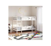 Stapelbed 90x190 cm massief grenenhout wit3284222