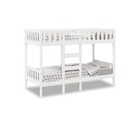 Stapelbed 90x190 cm massief grenenhout wit3308605