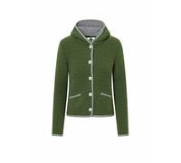 STAPF Gilet traditionnel en tricot MALWINE vert foncé | S