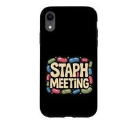 Staph Meeting Biology Nerd Bacteria Joke - Coque pour iPhone XR