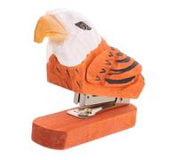 Stapleuse Animal En Bois De Merisier Sculptée À La Main,Petit Aigle | compagnon de travail ludique, construction solide, empattement compact, cadeau créatif pour les amateurs d'articles de bureau