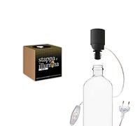 Stappa e illumina BULB Standard à utiliser sans abat-jour Transformer les Bouteilles en lampes en 30 Secondes, Bouteilles avec trou de 15 à 22 mm Douille E27 pour Bouteille - Magnum Champagne