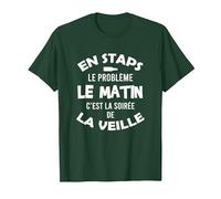 Staps Cadeau Drôle Humour Stapsien étude supérieur T-Shirt, Homme, Vert Forêt, M