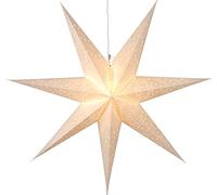 Star 231-20 étoile en Papier Sensy 70" ca. 70 cm Ø, câble d'alimentation Inclus (3,5 m) Couleur: crème Boite coloré, Blanc