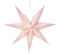 Star 236-30 Romantic Etoile de papier Métal/Papier E14 Rose