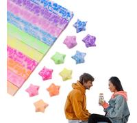 Star Art Strips - Glow Paper Sheets, 210 DIYs Folding Strips, Creative Craft Kit | Ideal For Kids Crafting, Classroom Rewards, Holiday Presents, Party Favors, Projects, Art Skill Development