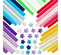 Star Bandes Papier Étoiles Bande Papier Qualité Premium Origami Étoiles Porte-Bonheur Postuler pour DIY Crafts 2700 Feuilles