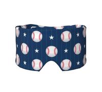 Star Baseball,Masque pour les yeux bloquant la lumière Cache-yeux et cache-oreilles pour le sommeil