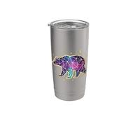 Star Bear Universe Constellation Grande Ourse Ursa Espace Majeur Gobelet isotherme en acier inoxydable double paroi