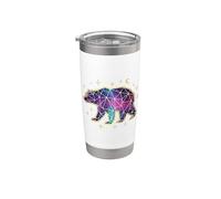 Star Bear Universe Constellation Grande Ourse Ursa Espace Majeur Gobelet isotherme en acier inoxydable double paroi