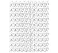 Star Binder Clips 100Pcs | Hollow Out Cartoon Design for Papers/Documents/Crafts | Strong Metal Clamps with Secure Grip | Decorative Office & School Supplies (Argent)