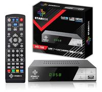 Star Box - Décodeur TNT HD-168+ DVB-T2/DVB-C, Full HD 1080p H.265, USB/HDMI/Péritel, Télécommande Universelle 2-en-1 - Non Compatible Parabole/Satellite