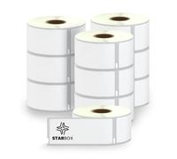 STAR BOX - LOT de 10 Etiquettes compatible avec Dymo 99012 Auto Adhésives 36mm x 89mm avec imprimantes Labelwriter & Seiko Grandes Étiquettes adresse LabelWriter 450 et 4XL (10)